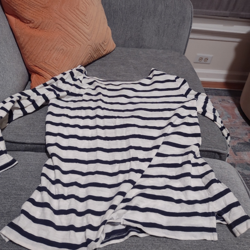 Boatneck old navy sailor stripe long sleeve shirt